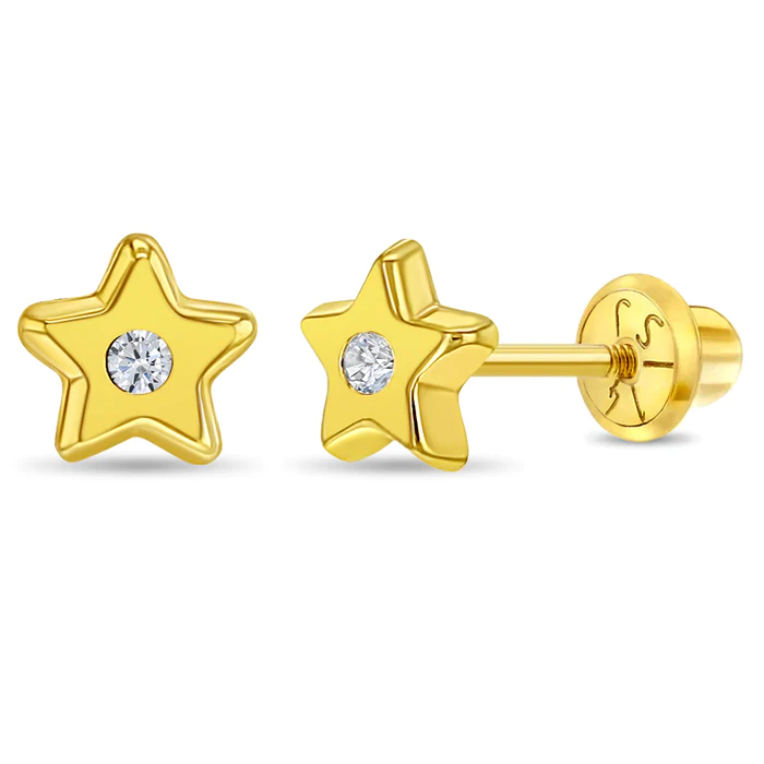 Star CZ Stud Earring