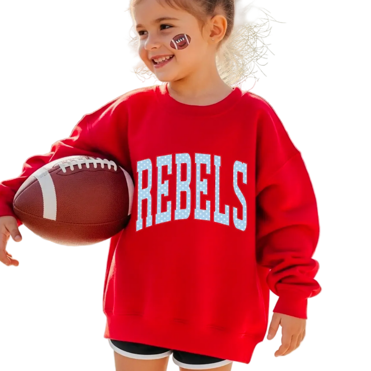 Kids Rebels Football Graphic Sweatshirt