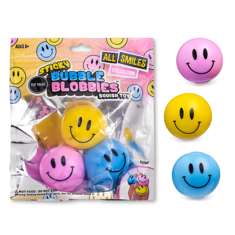 Sticky Bubble Blobbies-Happy Faces