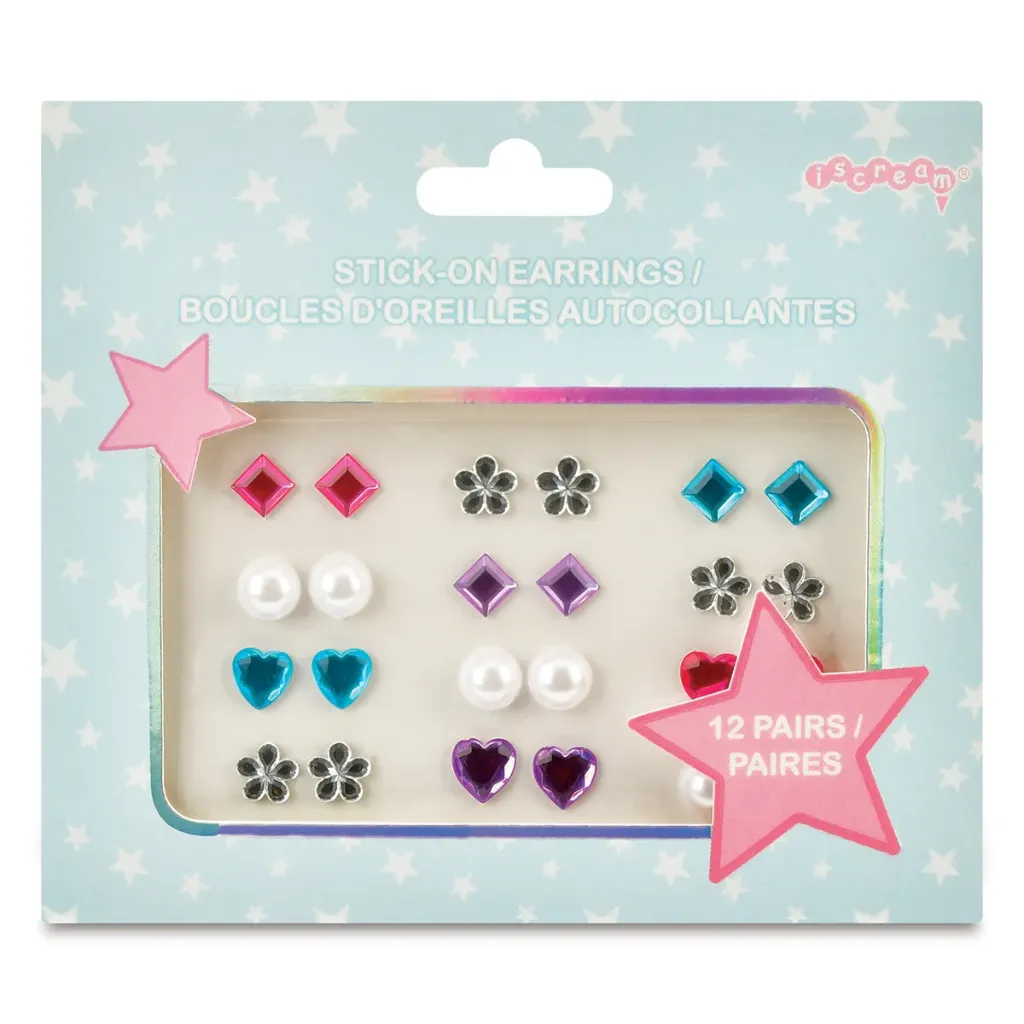 Star Bright Stick On Earrings