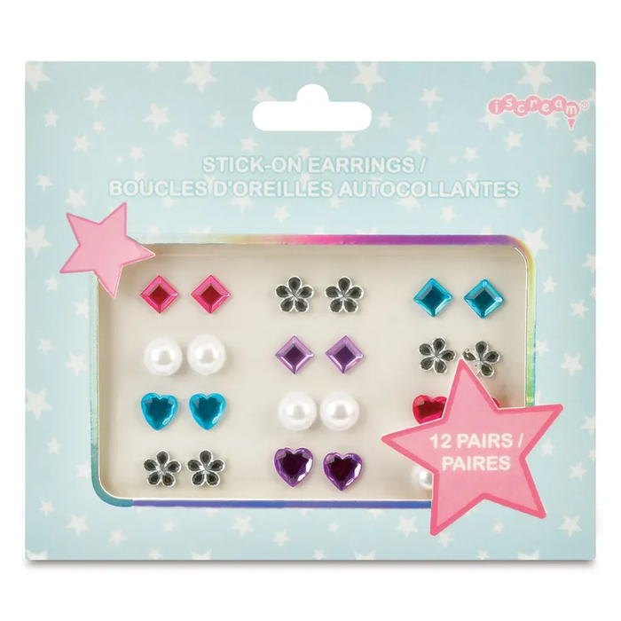 Star Bright Stick On Earrings
