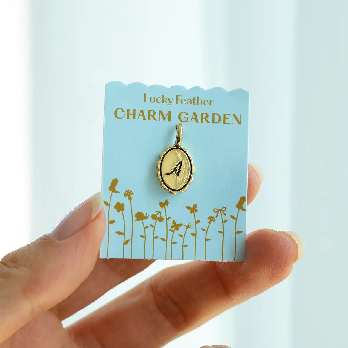 Charm Garden - Scalloped Initial Charm