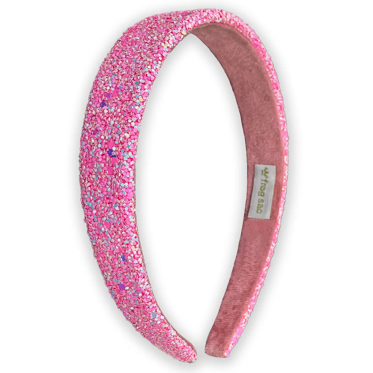 Tapered Chunky Glitter Headband | Pink