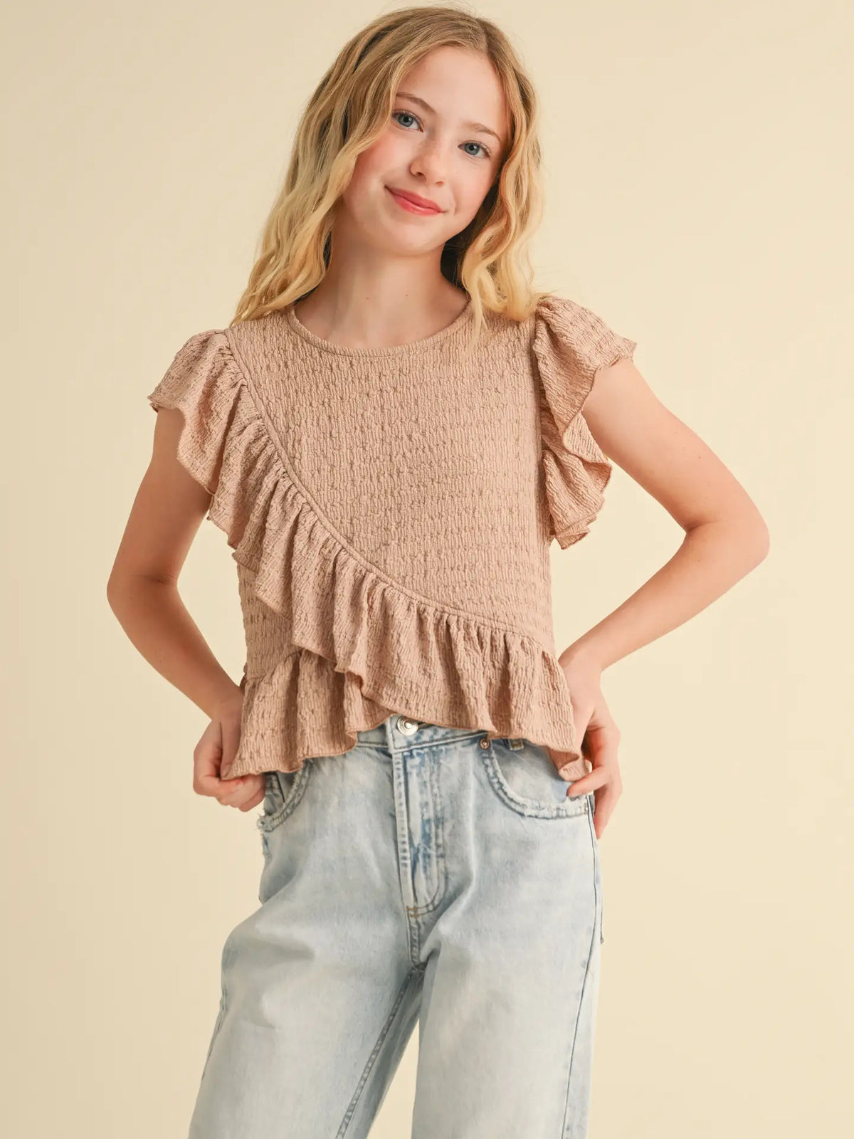 Asymmetrical Peplum Top