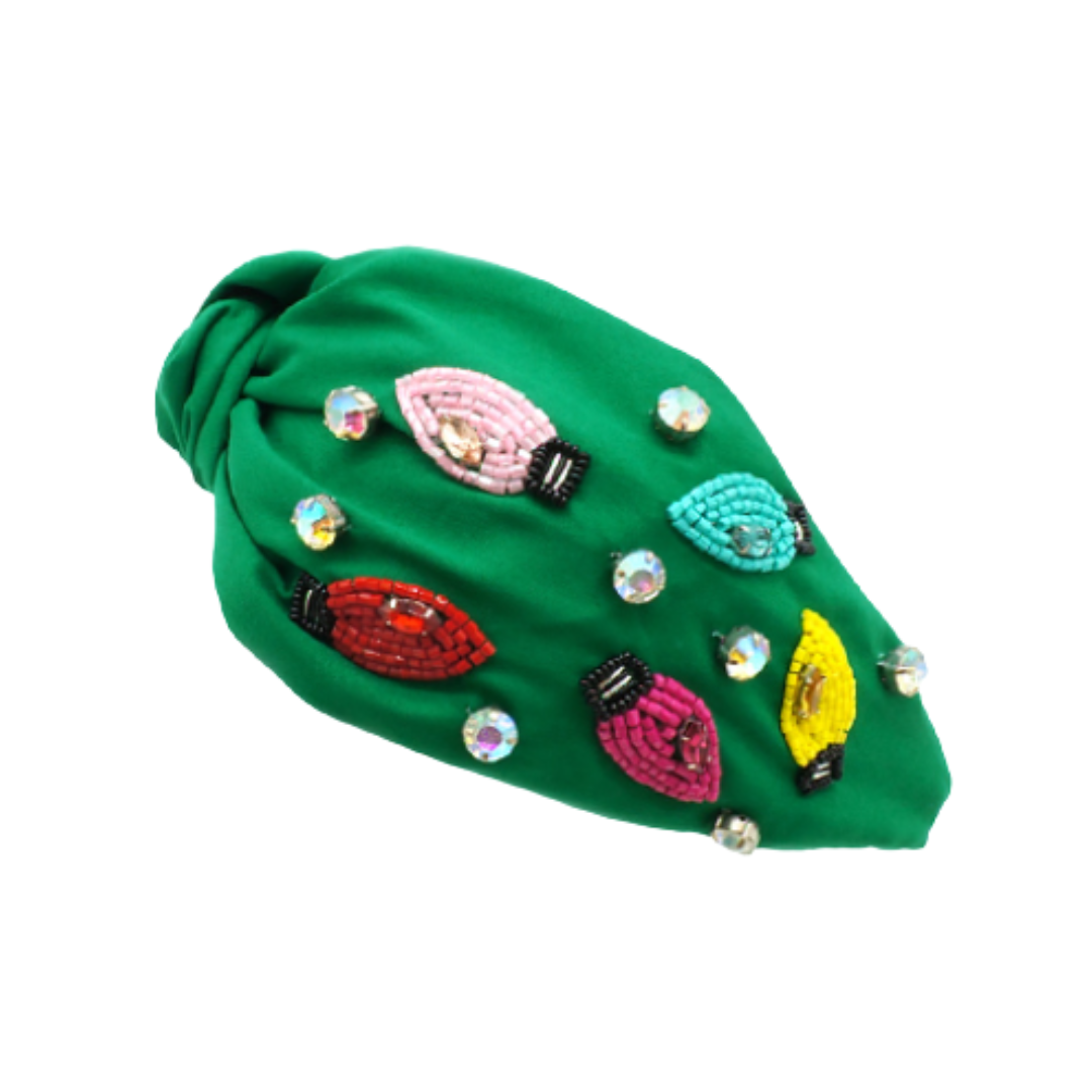 Christmas Lights Bead Headband