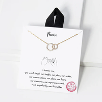 Bubble Letter Mini Charm Necklace