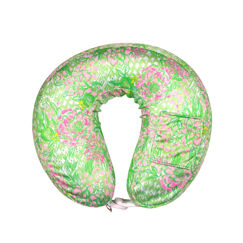 Lime Feeling Good Neck Pillow and Eye Mask