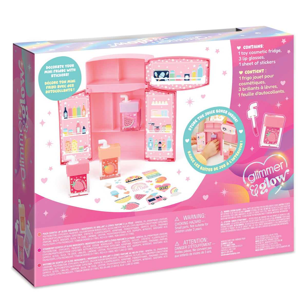 Mini Fridge Lip Gloss Set