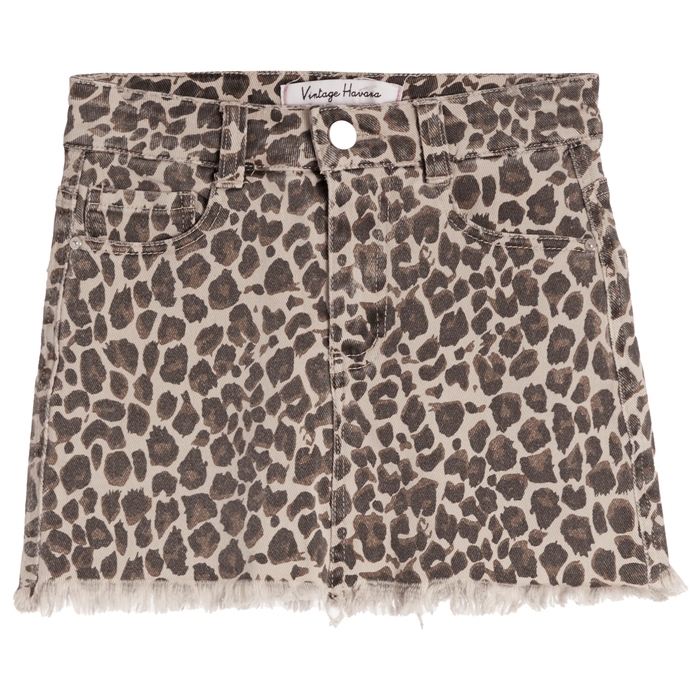 Frayed Hem Skort