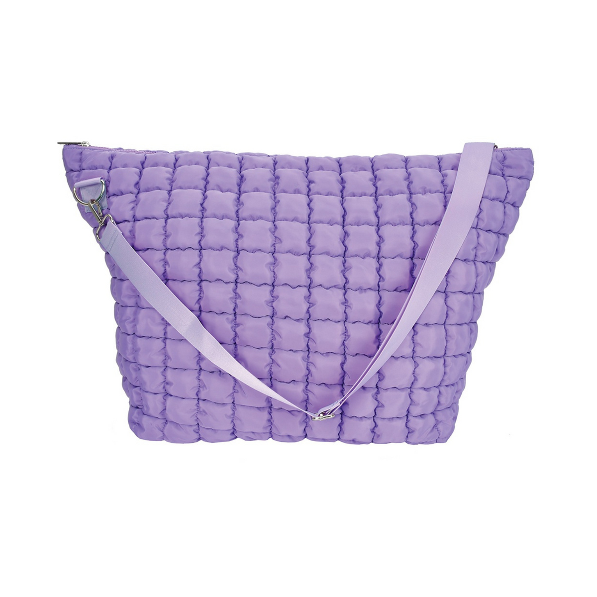 Vivid Violet Puffy Weekender Bag