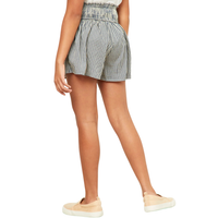 Gingham Print Smocked Waist Shorts