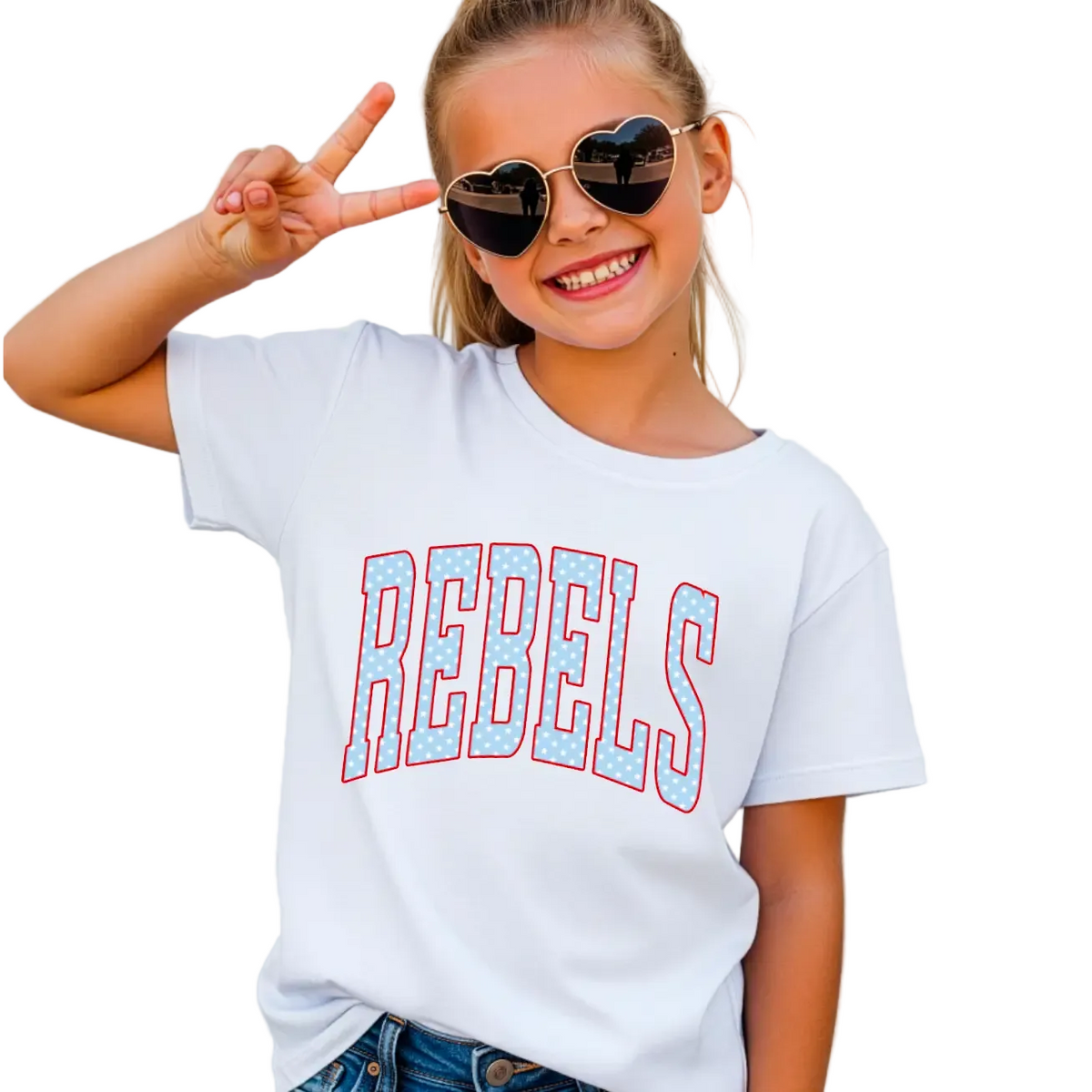 Kids Rebels Football Graphic Tee