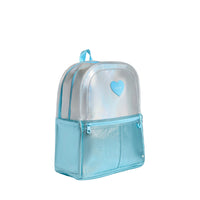 Kane Double Pocket Large Backpack - Blue Iridescent
