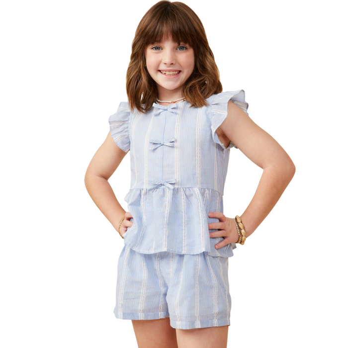 Bow Lace Ruffle Tank