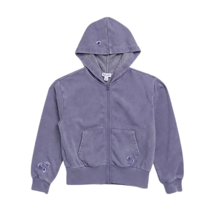 Floral Haze Zip Up Hoodie