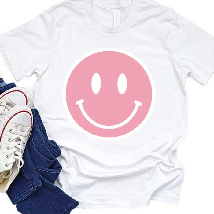 Pink Makes Me Smile Tee