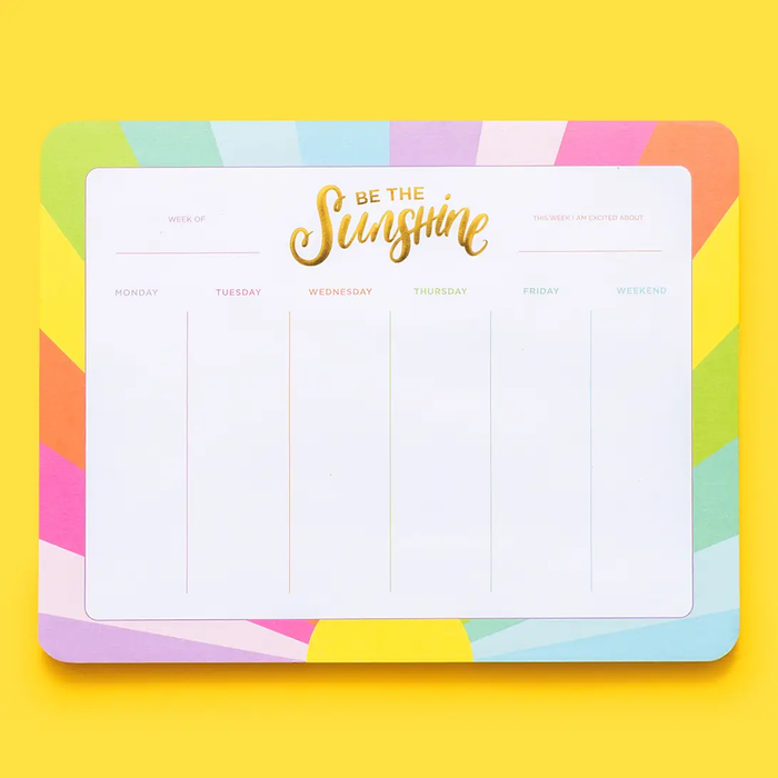 Be The Sunshine Weekly Planner