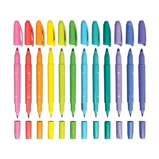 Pastel Hues Markers - Set of  12