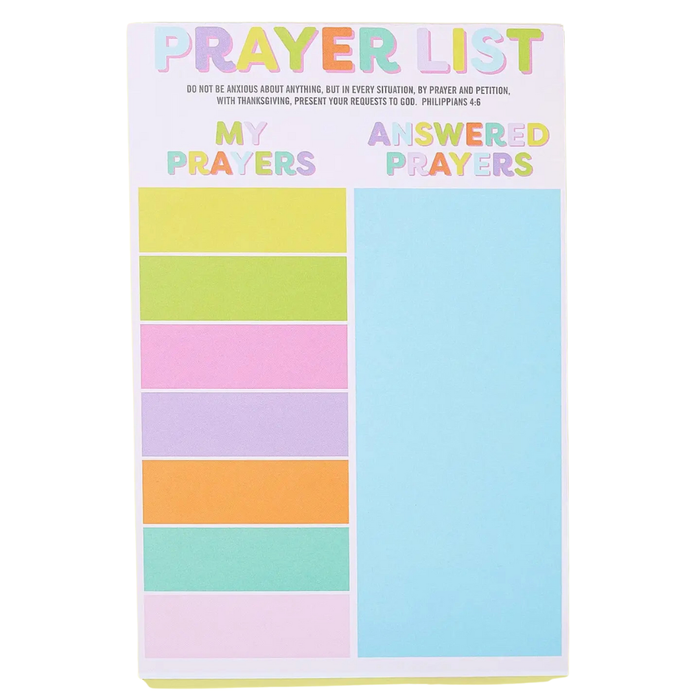 Prayer List Notepad