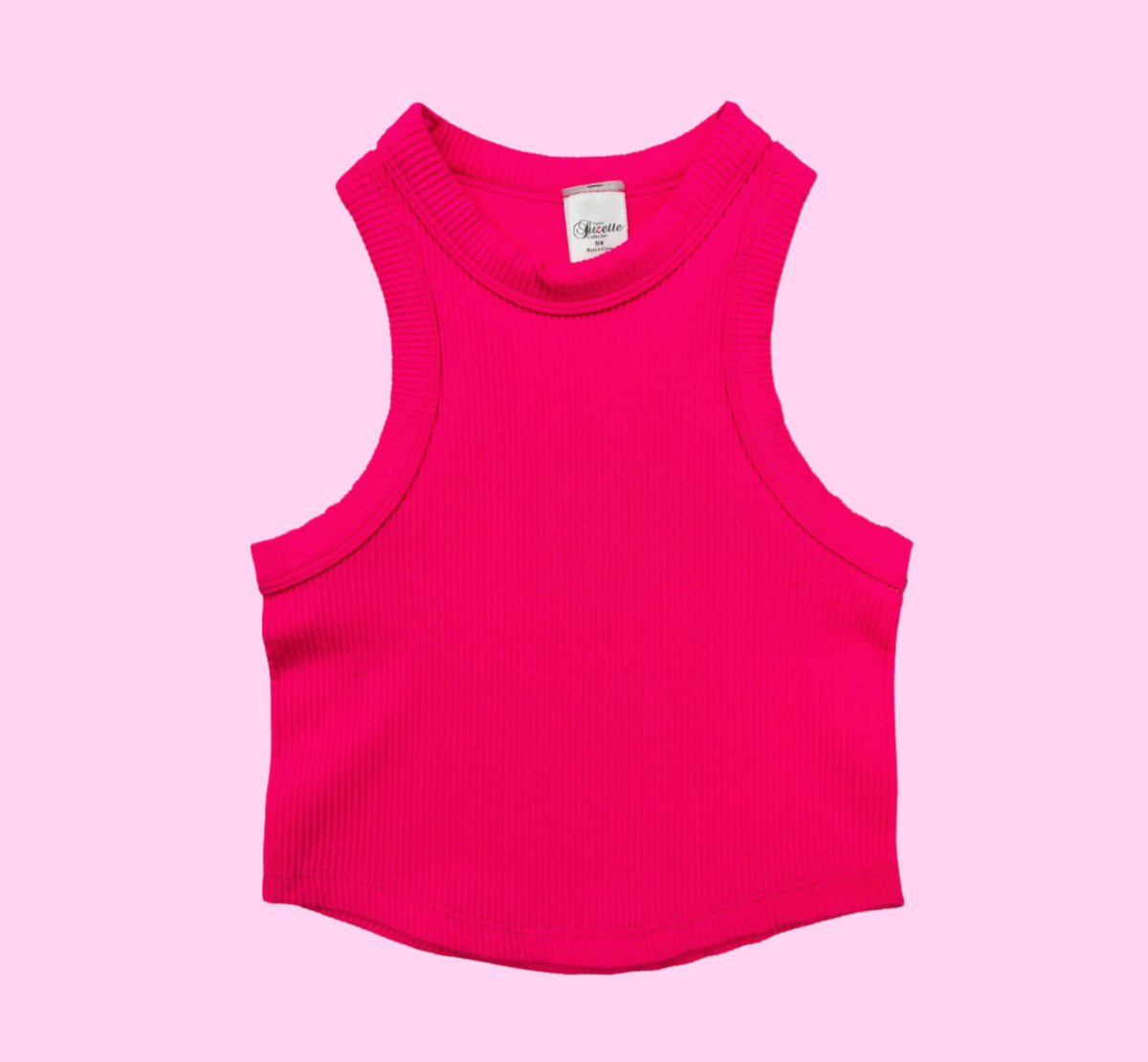 Seamless Rib Tank High Neck