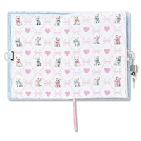 Pretty Kitty Lock and Key Journal