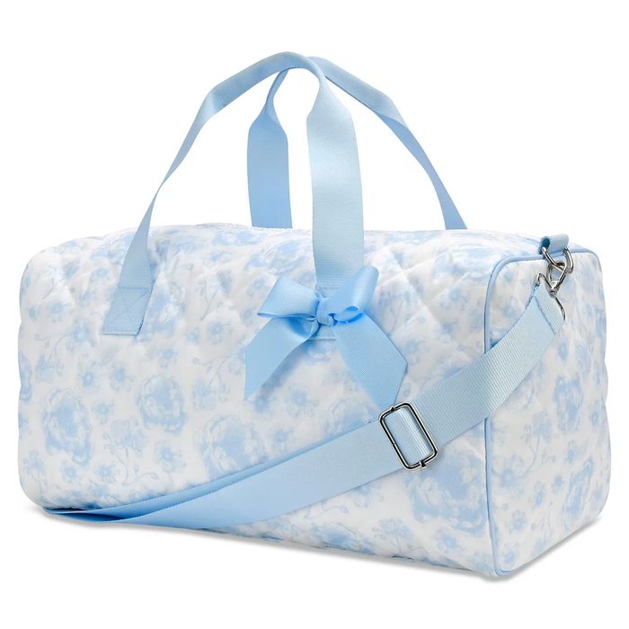 Beautiful Blue Toile Duffel Bag