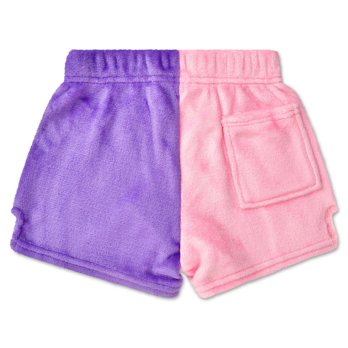 Pretty Bows Color Block Plush Shorts