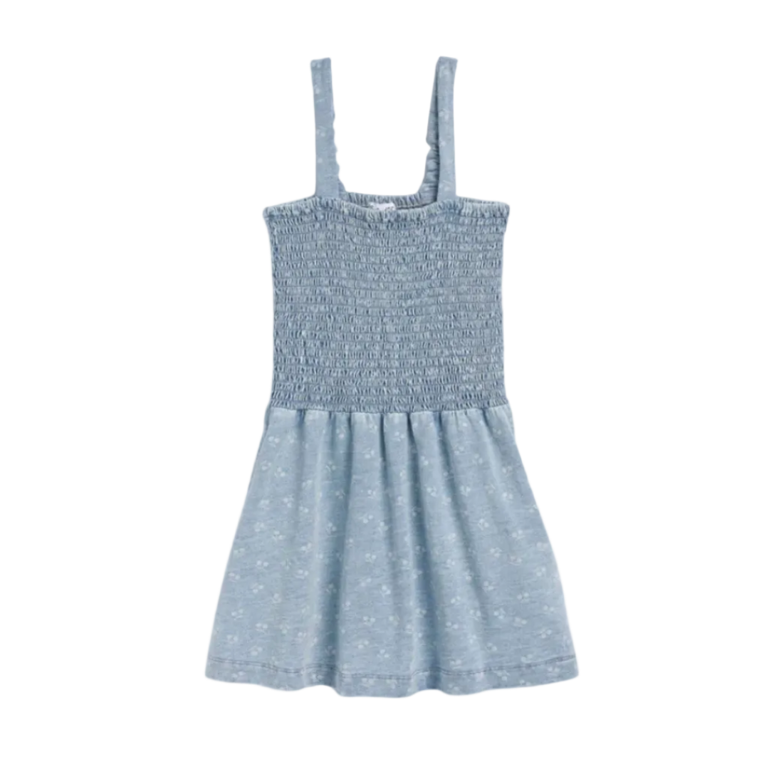 Bleach Wash Cherry Dress