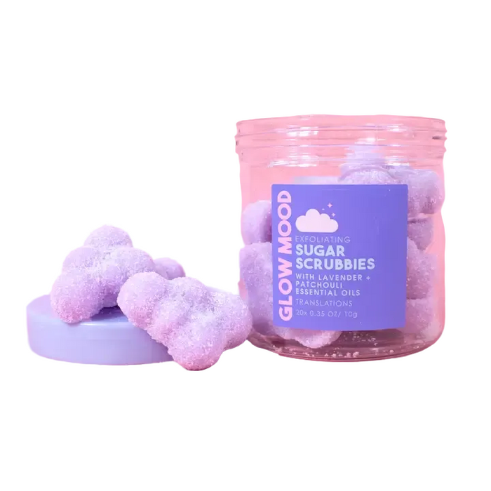 Lavender and Patchouli Exfoliating Sugar Scrubbies