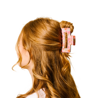 Claw Clip-Secret Garden Pink