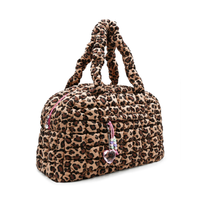Quilted Scrunchies Leopard Medium Duffle Bag