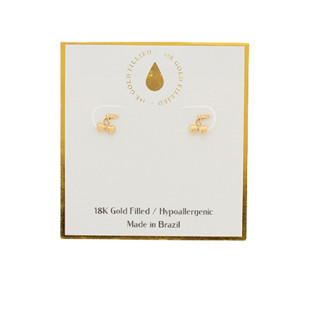 Cherry Gold Filled Studs