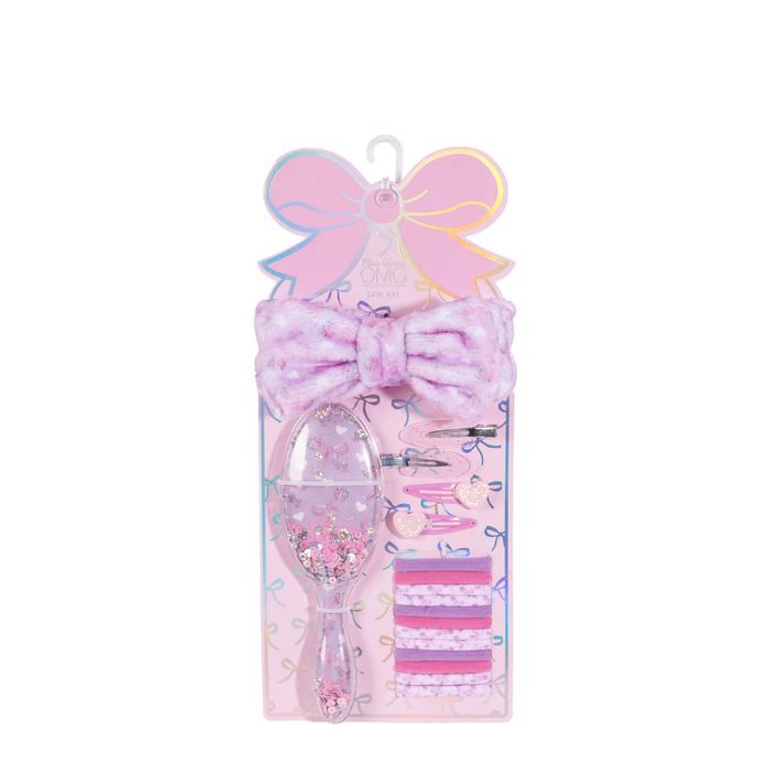 Floral Bow Print Spa Kit