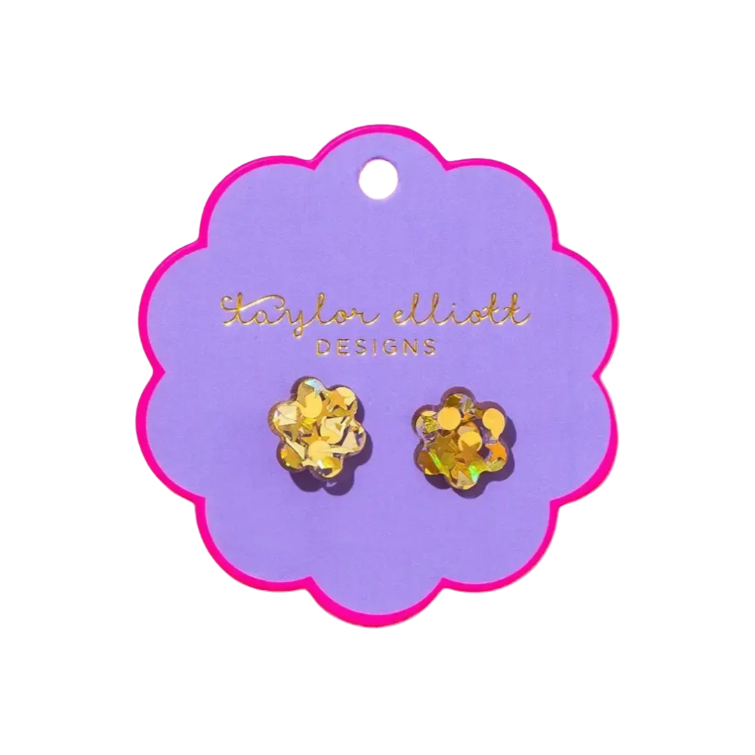 Acrylic Flowers Stud Earrings