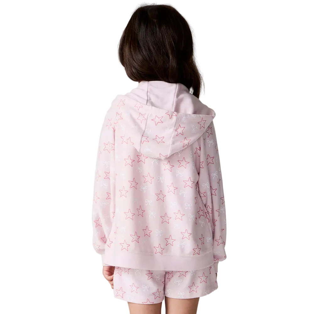 Bows And Stars Zip Up Hoodie