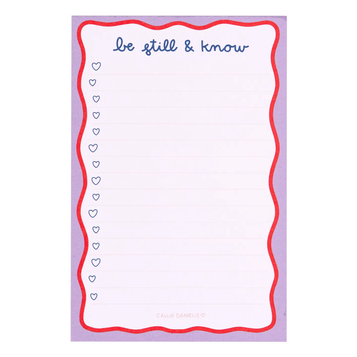 Be Still & Know Notepad