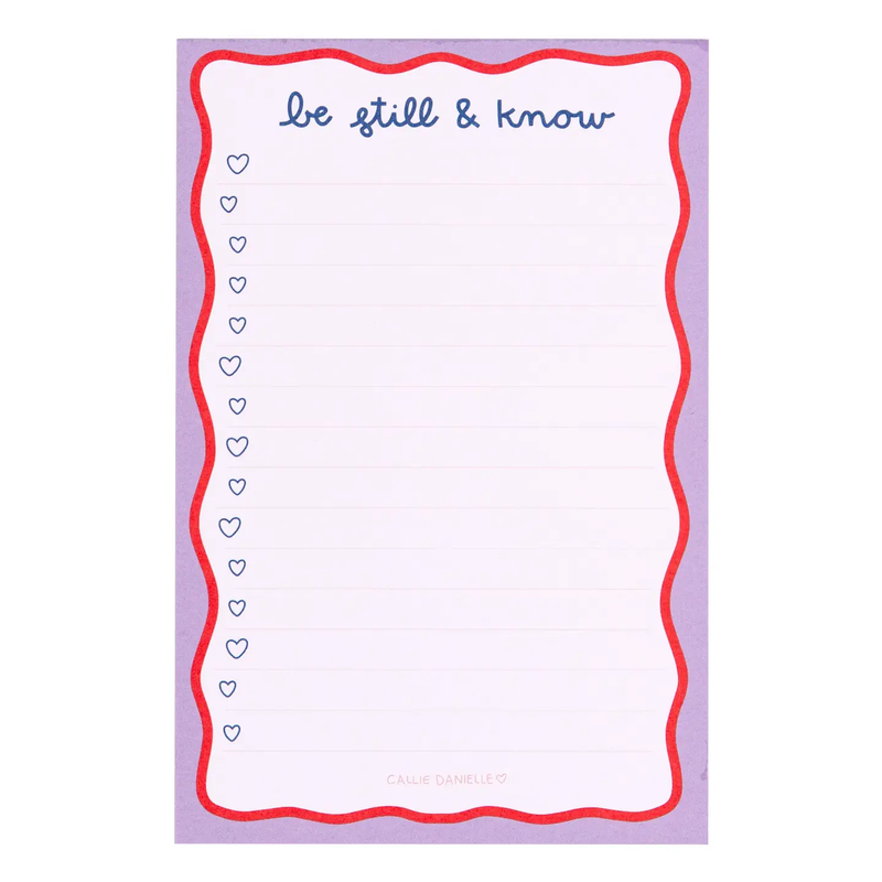 Be Still & Know Notepad