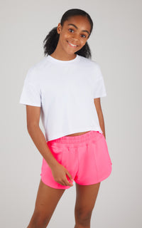 Girls Super Soft Boxy Scuba Short