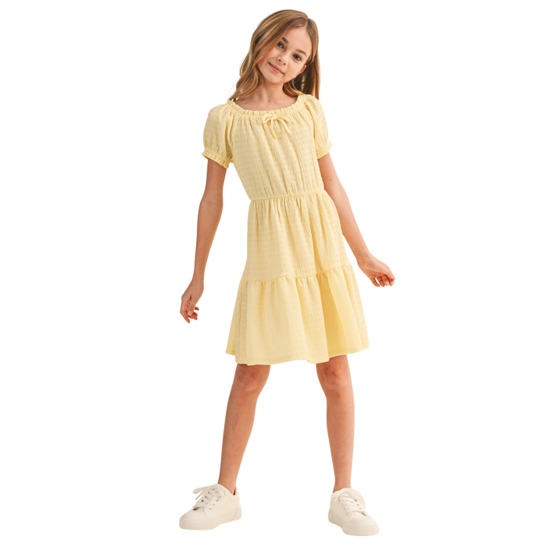 Puff Sleeve Tiered Dress