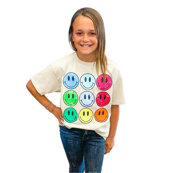 Multi Smiley Tee (Youth & Adult Sizes)
