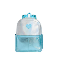 Kane Double Pocket Large Backpack - Blue Iridescent