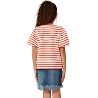 Striped Puff Sleeve Knit Top