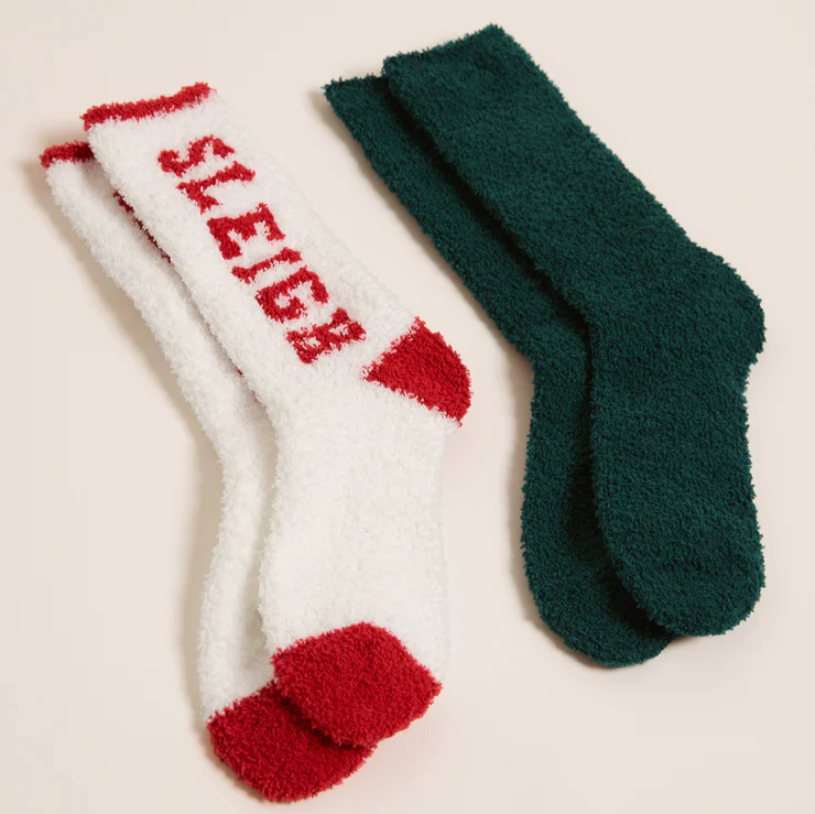 Sleigh Socks - 2 Pack