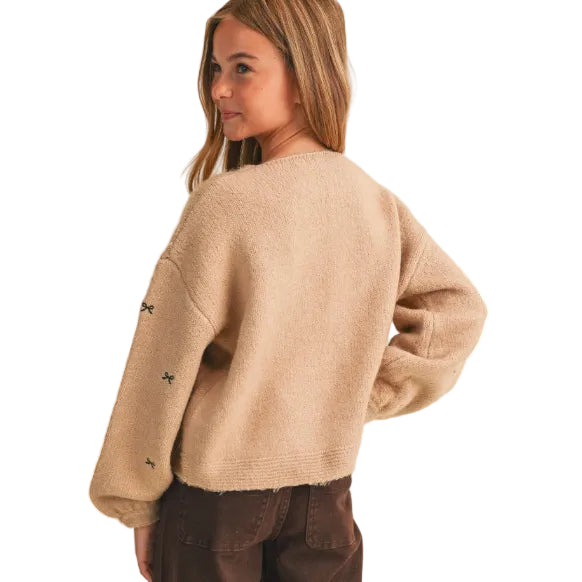 Bow Embroidery Sweater