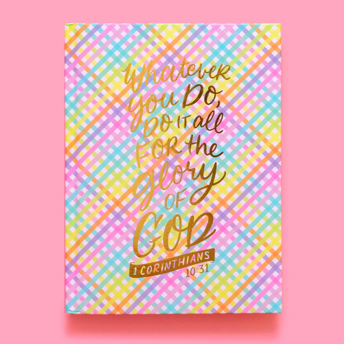Colorful Gingham Notebook