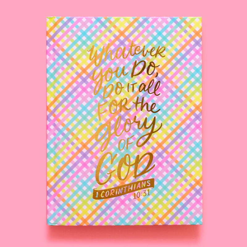 Colorful Gingham Notebook