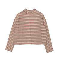 Stripes Mock Neck Sweater