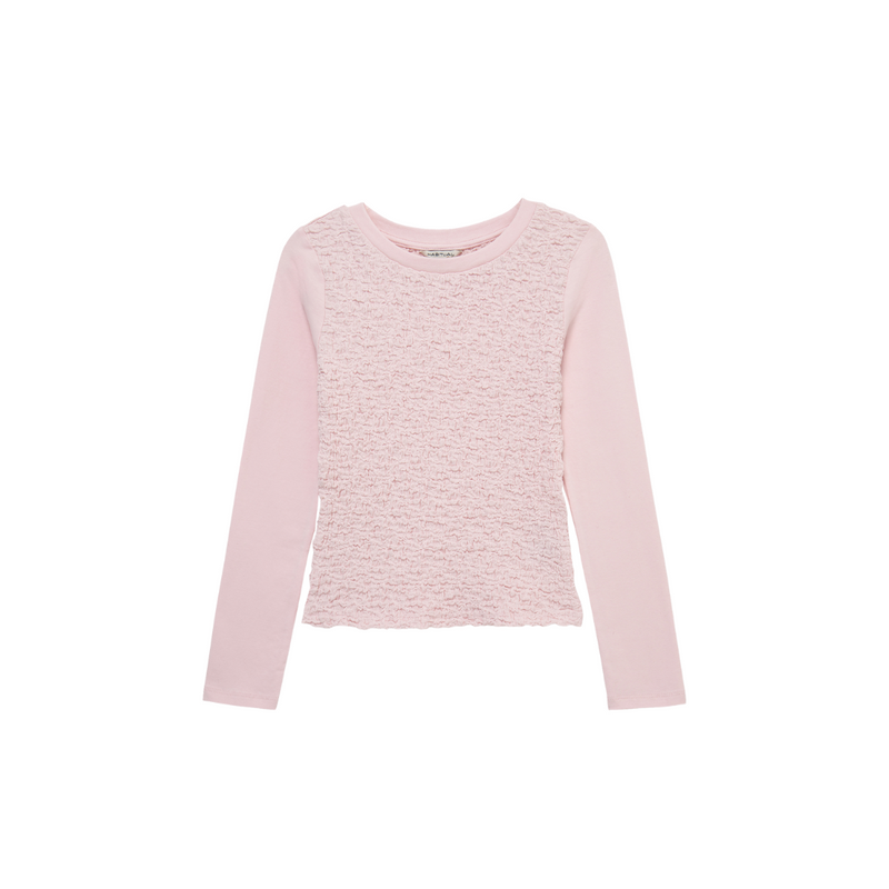 Smocked LS Top w/ Gathering