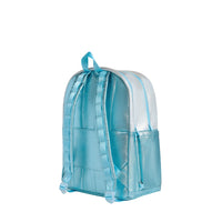 Kane Double Pocket Large Backpack - Blue Iridescent