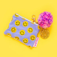 Mini Smiley Cardholder Keychain Pouch